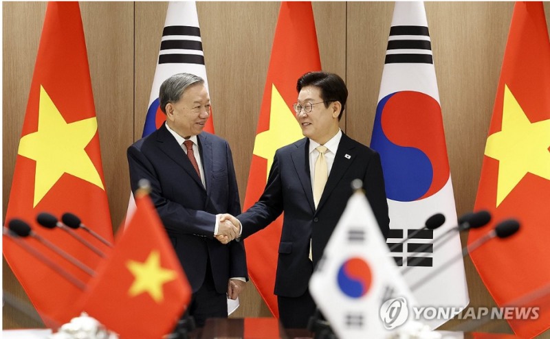 한국과 베트남은 11일 정상회담에서 2030년까지 양국 교역규모를 1500억달러로 두 배 늘리기로 합의했다. 사진=대통령실통신사진기자단