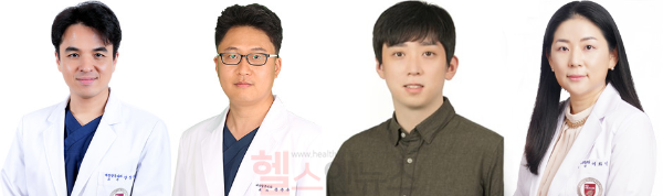 From left: Professors Sang Hee Kang and Jun Woo Bong, Department of Colorectal Surgery, Korea University Guro Hospital; Professors Seok Song Jung and Hwa Min Lee, Department of Biomedical Informatics, Korea University College of Medicine (Courtesy of Korea University Guro Hospital)