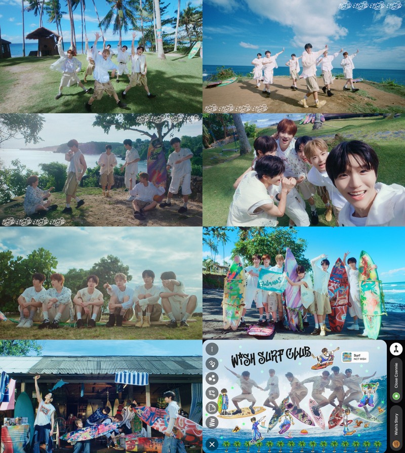 NCT WISH, 서머송 ‘Surf’ 뮤직비디오 공개…파도처럼 통통 튀는 긍정 매력