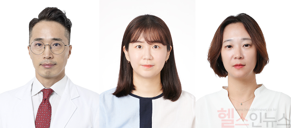 (왼쪽부터) 엄영섭 고대안산병원 안과 교수, 박혜시 연구원, 김수현 의생명연구센터 교수 (고대안산병원 제공)