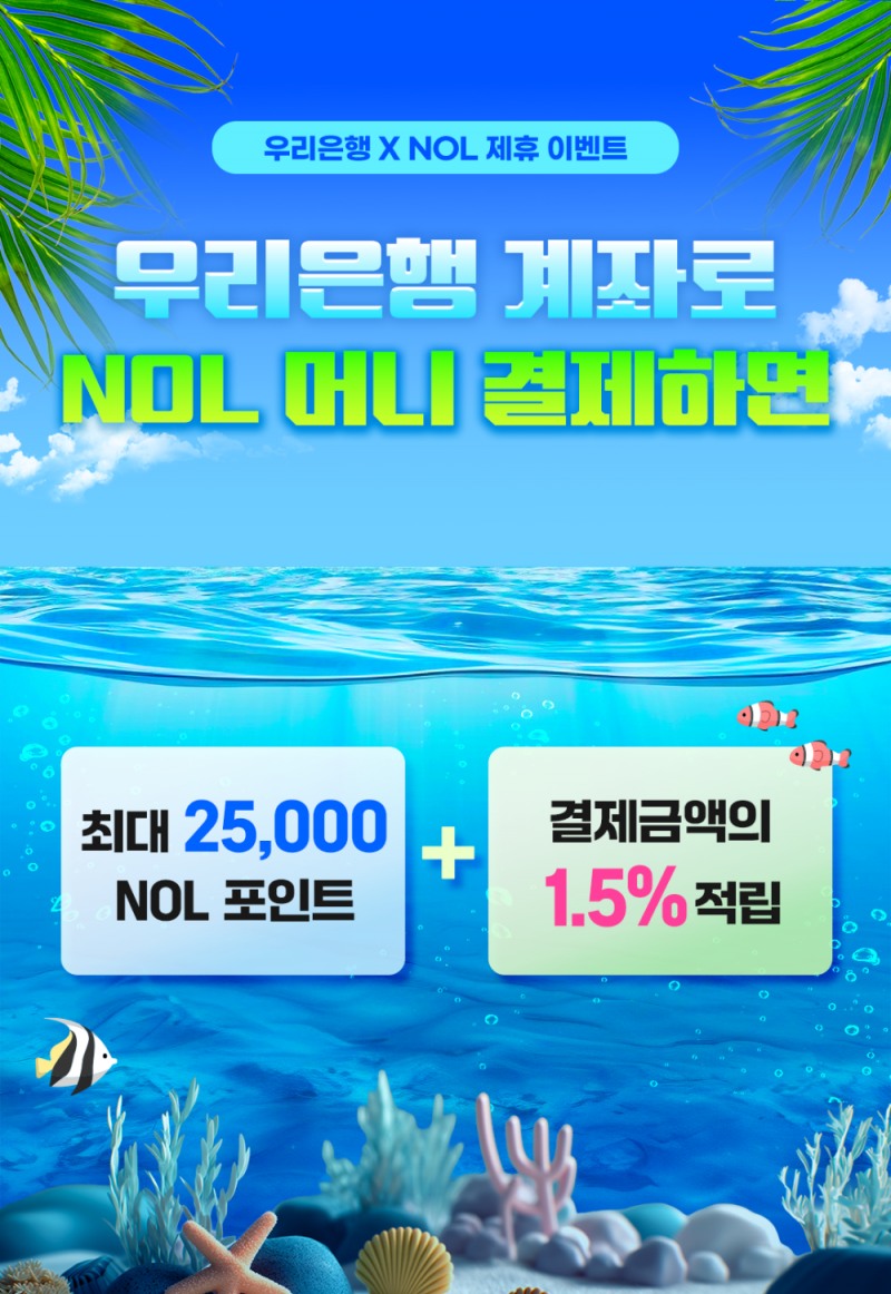 우리은행, 놀유니버스와 제휴...최대 2만5000 NOL포인트 쏜다