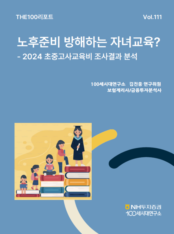NH투자증권, THE100리포트 111호 발간…"자녀 사교육비 지출현황 분석"