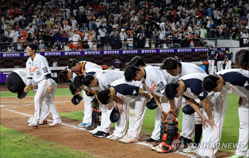 한화 3연승으로 LG 1.5게임 차 추격...와이스 11삼진 무실점 호투