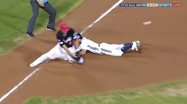 KIA 한준수의 악송구 / KBSN SPORTS 중계화면 캡처