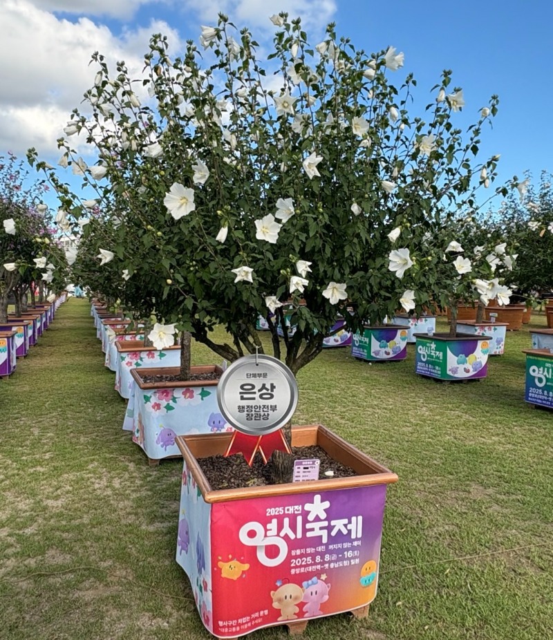 대전시 한밭수목원 무궁화 은상 수상작(대전시 제공)