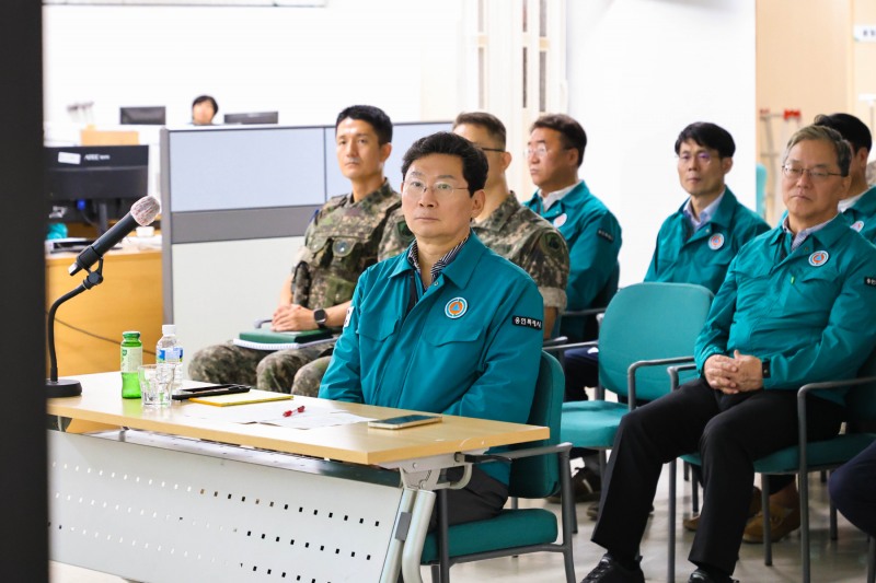 을지연습장에서 이상일 시장