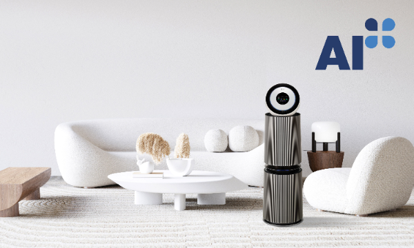 AI 공기질 센서를 적용한 LG 퓨리케어 AI 오브제컬렉션 360˚ 공기청정기