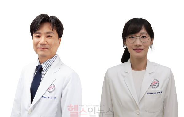 (왼쪽부터) 장승훈 한림대학교성심병원 호흡기내과 교수, 강혜린 한림대학교동탄성심병원 호흡기내과 교수 (한림대의료원 제공)