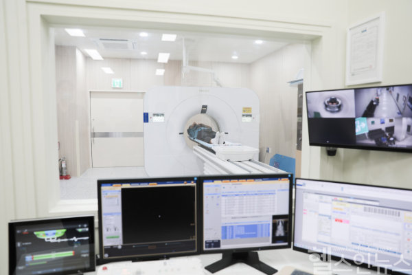 한림대학교동탄성심병원 저선량 흉부 CT 검사 모습 (한림대의료원 제공)