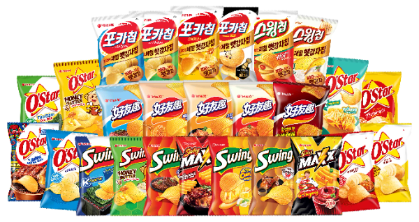 ‘오리온 글로벌 생감자 스낵’ 제품