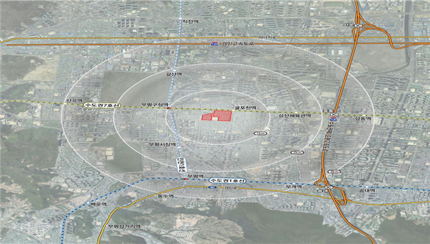 ‘굴포천역 남측 도심 공공주택 복합사업’위치도