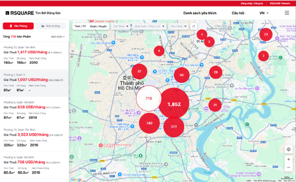 알스퀘어 "베트남도 한국처럼"... 지도 기반 상업용 부동산 서비스 첫 출시