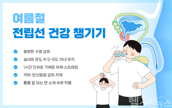 여름철 전립선건강 챙기기 팁 (힘찬병원 제공)