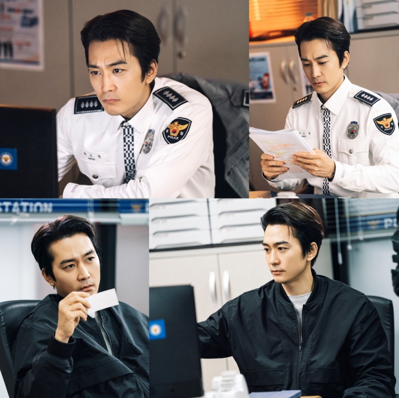 ‘금쪽같은 내 스타’ 송승헌, 촬영 현장 포착…‘진지한 표정+날카로운 눈빛’