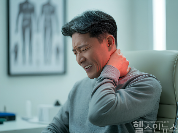 거북목·일자목은 목디스크로 이어질 수 있어 조기 진단과 치료가 중요하다. (클립아트코리아)