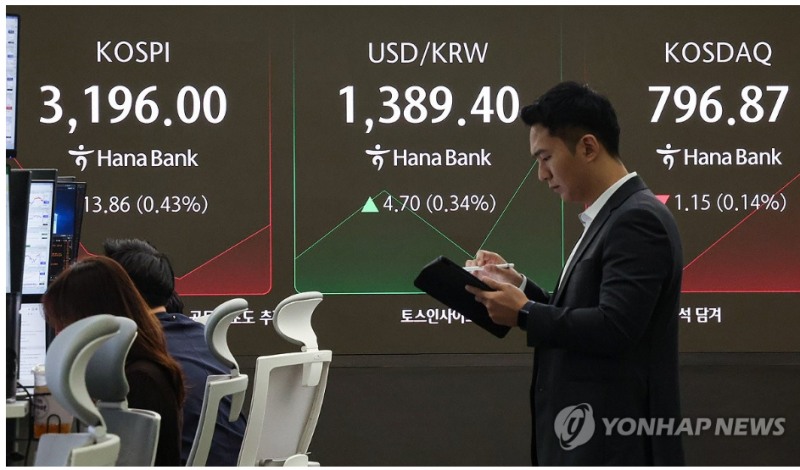한미 정상회담이 무난하게 마무리됐음에도 외국인과 기관의 동시 순매도 영향으로 코스피지수가 1% 가까이 하락하고 있다. 사진=연합뉴스
