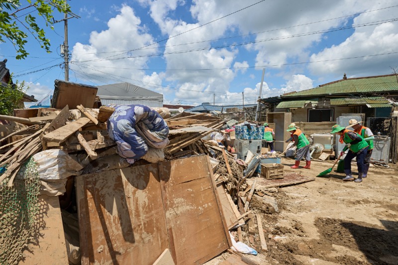 아산시, 기록적 폭우 한 달...인명피해 '무' 시민과 함께 빠른 복구중