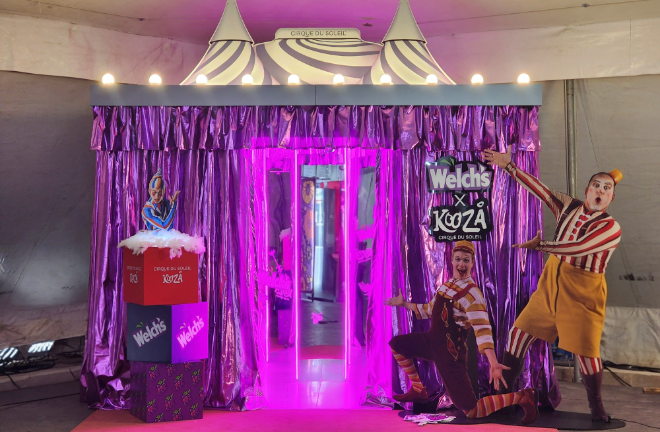 농심 태양의서커스 협업, 부산 공연장 웰치스 포토존 ⓒ농심