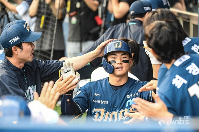 김주원(가운데) / 사진=NC 다이노스 제공