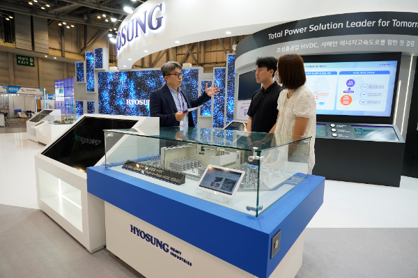 효성중공업이 2025 기후산업국제박람회(WCE)에 참가해 HVDC·AI 등 차세대 전력망 청사진을 제시했다. ⓒ 효성중공업