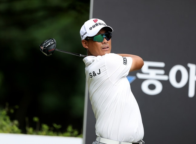 김재호의 티샷. / 사진=KLPGA 제공. 연합뉴스