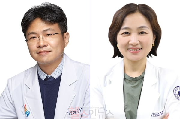 인하대병원 어린이공공전문진료센터 김동현 교수(왼쪽)와 곽병옥 교수(오른쪽) (사진 제공=인하대병원)