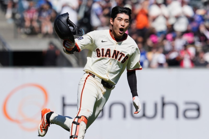 이정후, MLB 첫 끝내기 안타. 사진(샌프란시스코 AP=연합뉴스)