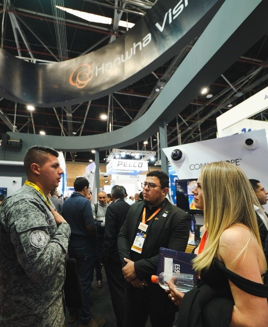 콜롬비아 보고타 보안 전시회 ‘ESS+’에 참가한 한화비전