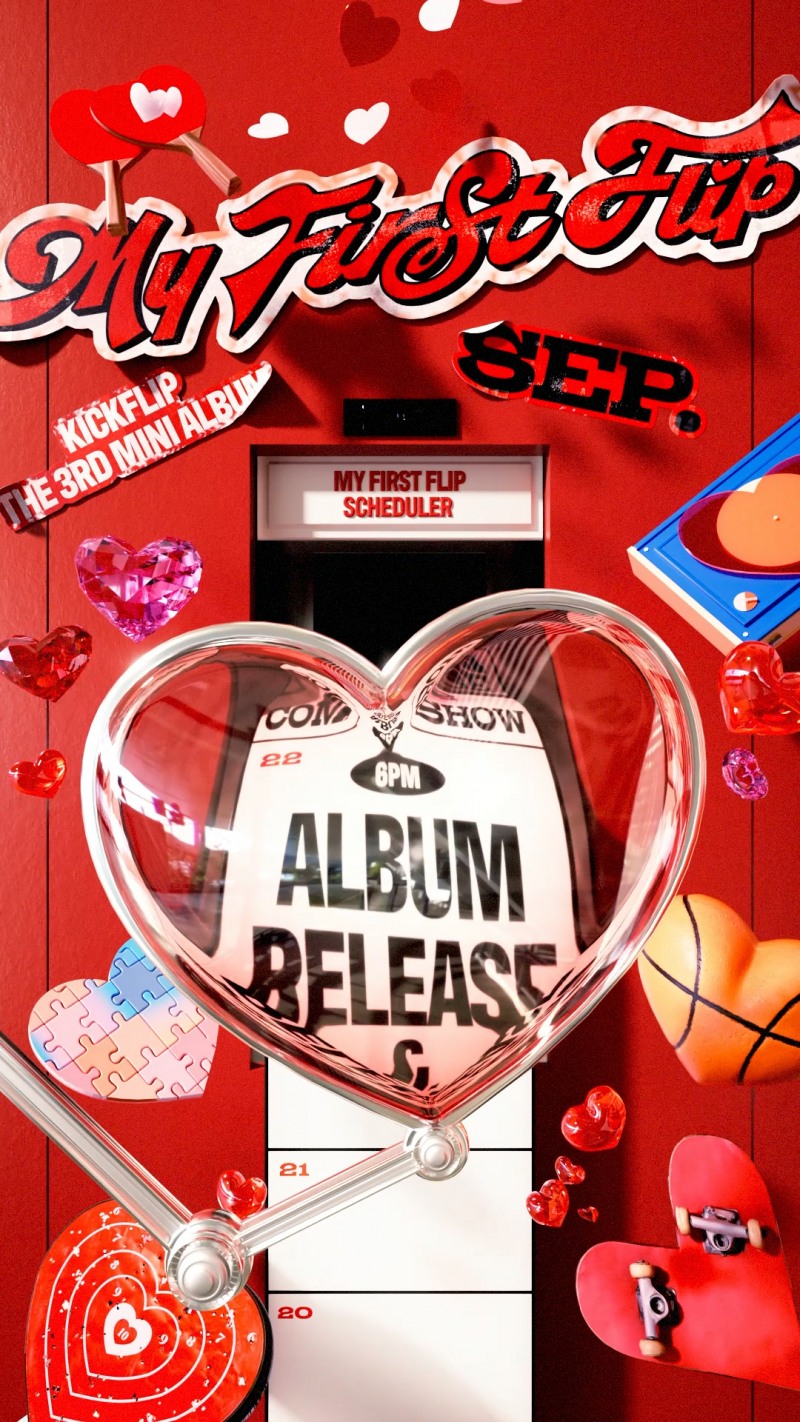킥플립, 새 미니 앨범 'My First Flip' 프로모션 스케줄러 공개…꽉 찬 티징 콘텐츠 예고