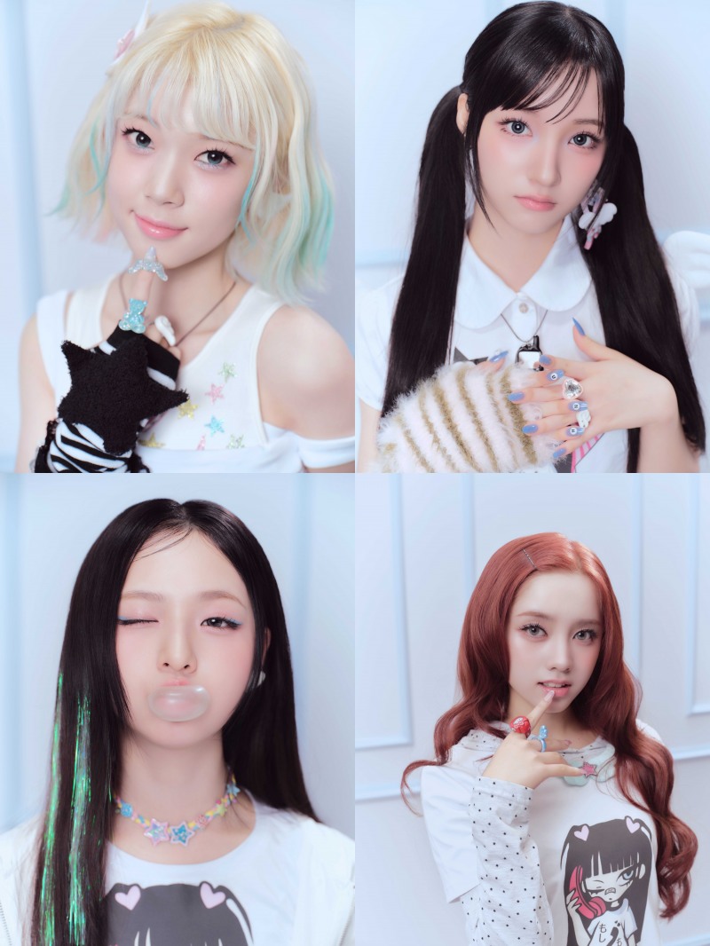 유니스 코토코X방윤하X엘리시아X임서원, 日 디지털 싱글 '모시모시' 콘셉트 포토 공개⋯Y2K 감성 입은 러블리함