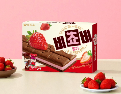 오리온 ‘비쵸비 딸기’ 제품. ⓒ 오리온