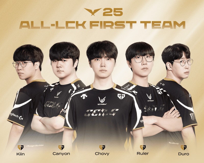 올 LCK 퍼스트 팀(사진=LCK)