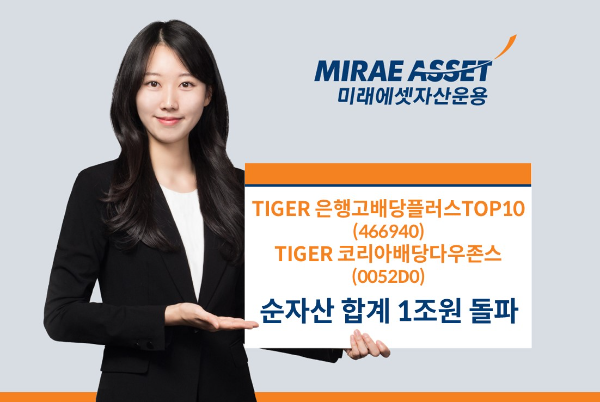 미래에셋 '배당 열풍'...ETF 2종, 3개월 만에 1조원 돌파