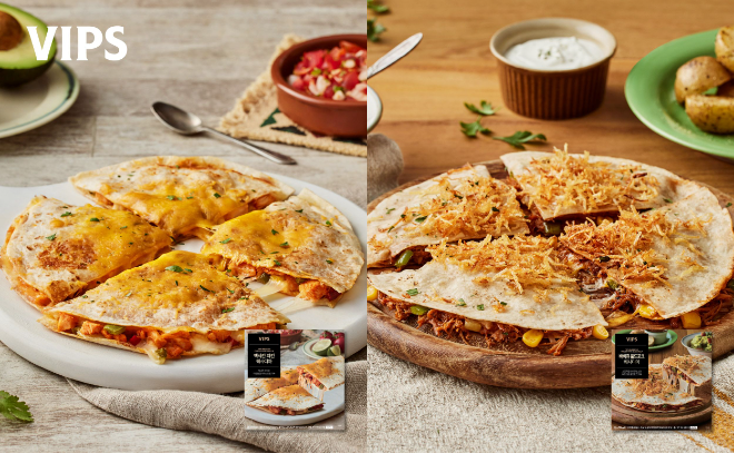 CJ푸드빌 빕스, 샐러드바 인기 메뉴 ‘퀘사디아’ 냉동 간편식으로 출시