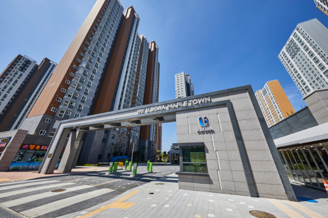 반도건설 다산반도유보라메이플타운 전경