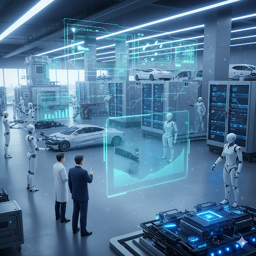 산자부와 과기부가 2026년 '산업 AI화'에 대한 예산을 대폭 증액했다(출처=AI 생성).