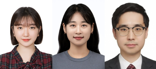 사진 왼쪽부터 경희대 김소은 연구원, 우세린 연구교수, 연동건 교수. (사진제공=경희대)