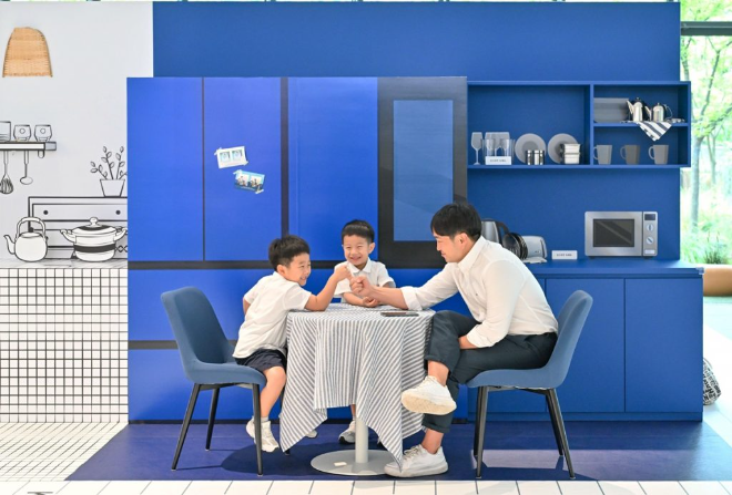 래미안갤러리 〈A.P.T. Moment〉 포토존 (삼성물산 건설부문 제공)
