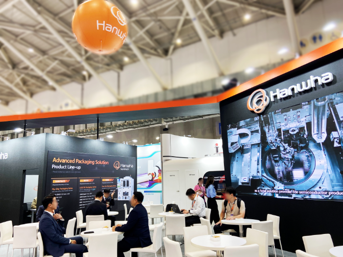 세미콘타이완2025 한화세미텍 부스 전경