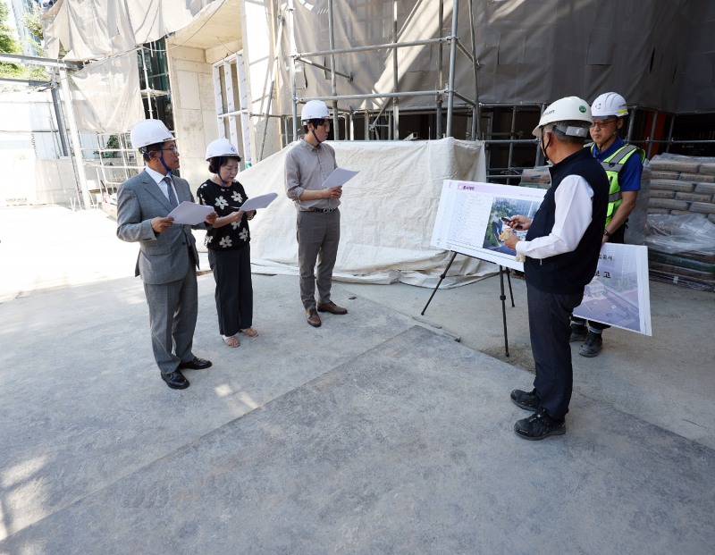 안양시의회, 공공시설물 건립공사 현장 방문