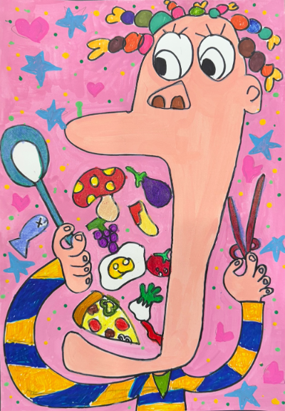 제4회 '자연스럽게 먹자' 공모전 개인 부문 대상작 〈알록달록 나의 입 속에 쏙!