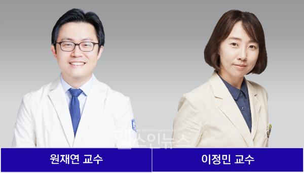 (왼쪽부터) 원재연 가톨릭대학교 은평성모병원 안과 교수, 이정민 가톨릭대학교 은평성모병원 내분비내과 교수 (사진 제공=은평성모병원)