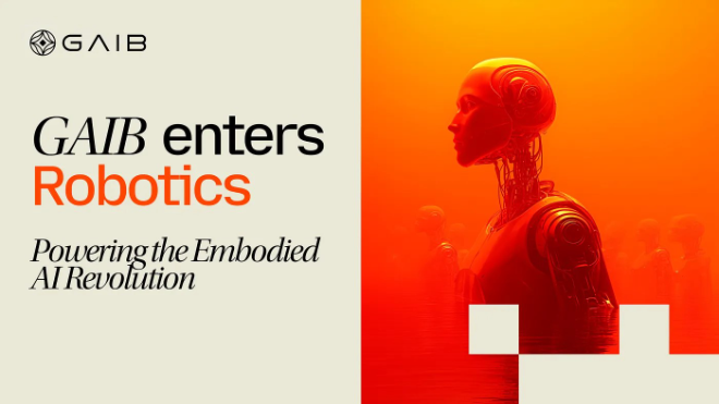 GAIB, 로보틱스 분야 진출… 피지컬 AI 토큰화로 차세대 로봇 경제 선도