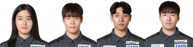 봅슬레이와 스켈레톤 종목에서 국가대표로 선발된 가톨릭과관동대 재학생과 동문 4명. 김하영·채병도(스포츠지도학전공 4학년), 정승기·김진수(강원특별자치도청 소속) / 사진제공=가톨릭관동대