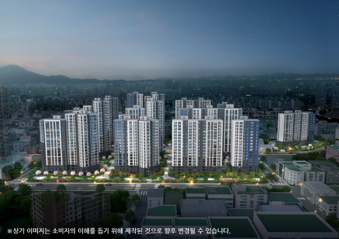 두산위브&수자인 부평 더퍼스트 투시도