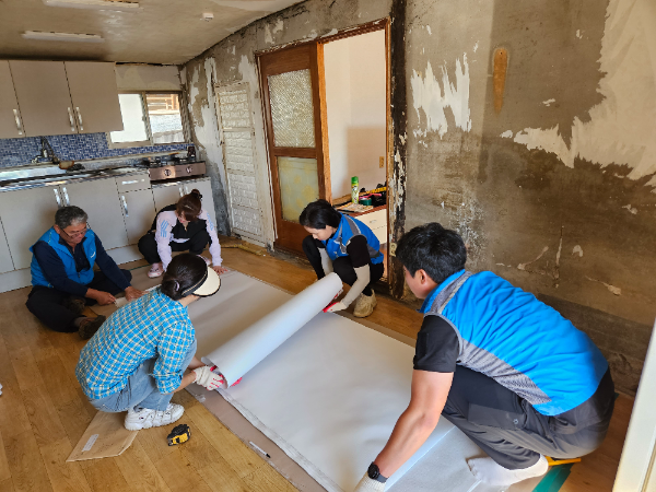 월야면 복지기동대 봉사활동 모습. ⓒ 함평군