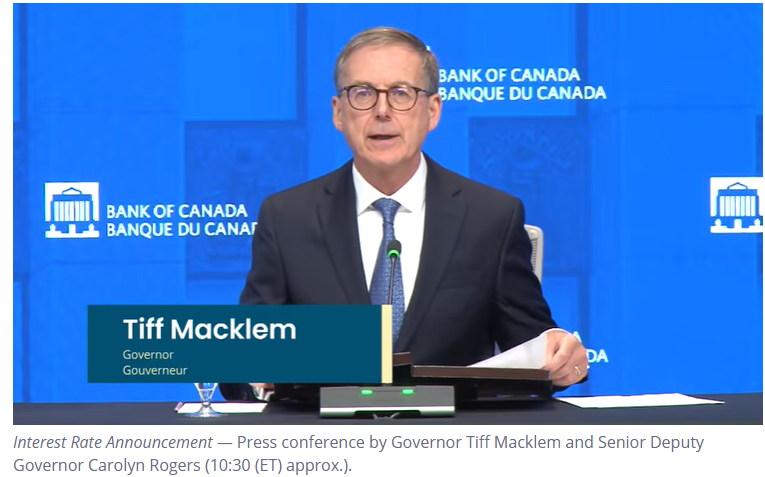 (상보) 캐나다, 기준금리 2.75%서 2.50%로 25bp 인하