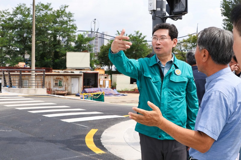 유림동~고림지구 연결도로 현장