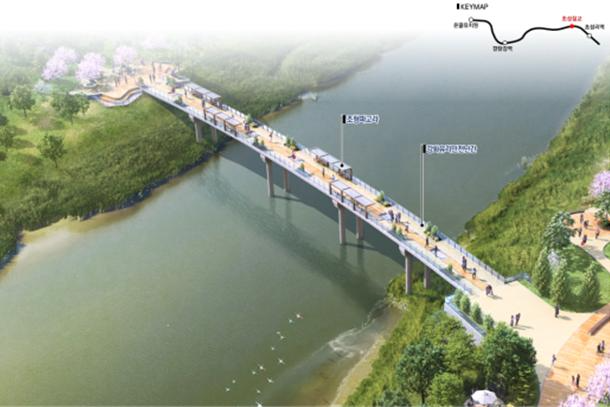 '연천군 경원선 폐철도 기후대응 도시숲 조성사업' 조감도./국가철도공단