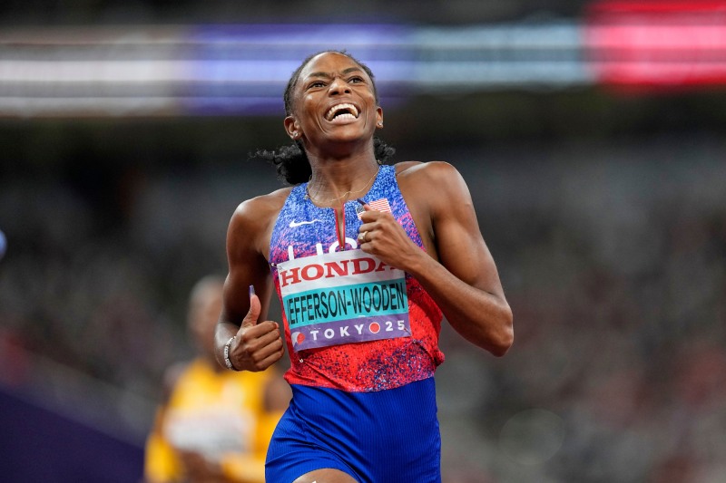 제퍼슨, 2025 도쿄 세계육상선수권 '스프린트 더블'. 사진(도쿄 AP=연합뉴스)